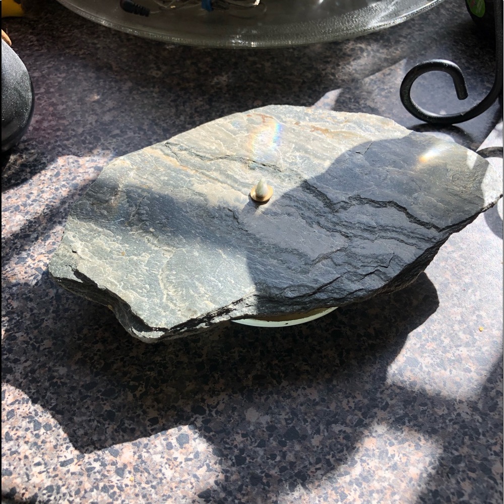 2 candle lights Real Slate